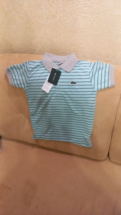Lacosta поло для мальчика  р4-6, S  100%cotton