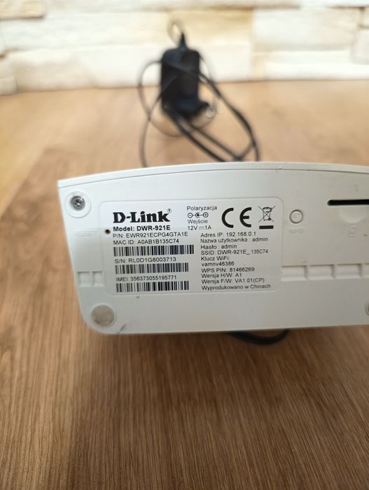 Router D-Link DWR-921E sprawny wyjście na antenę