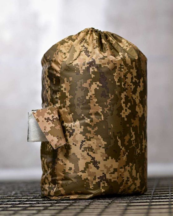 Зимовий спальник -одіяло з капюшоном тактичний -20 C° на флісі