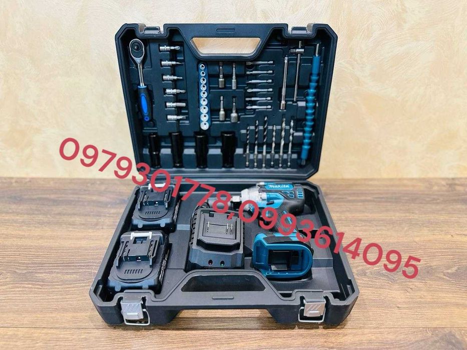 Акумуляторний Гайкокрут Makita DTW301 Винтоверт з набором інструментів