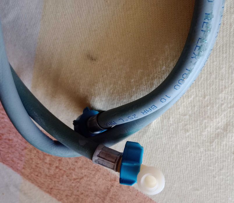 Tubo entrada água máquina, com filtro,  lavar roupa / loiça