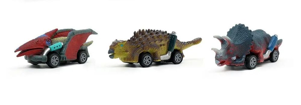 Класні динозаврики!!! Без повторок! Набір з 3-х колекційних, інерційни