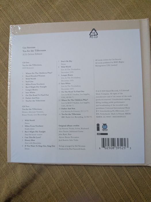 CD duplo Tea for the Tillerman - Cat Stevens