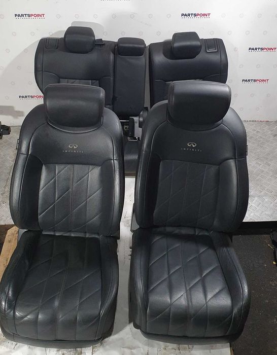 Сидіння задні шкіряний чорний салон Infinity QX70, гарний стан