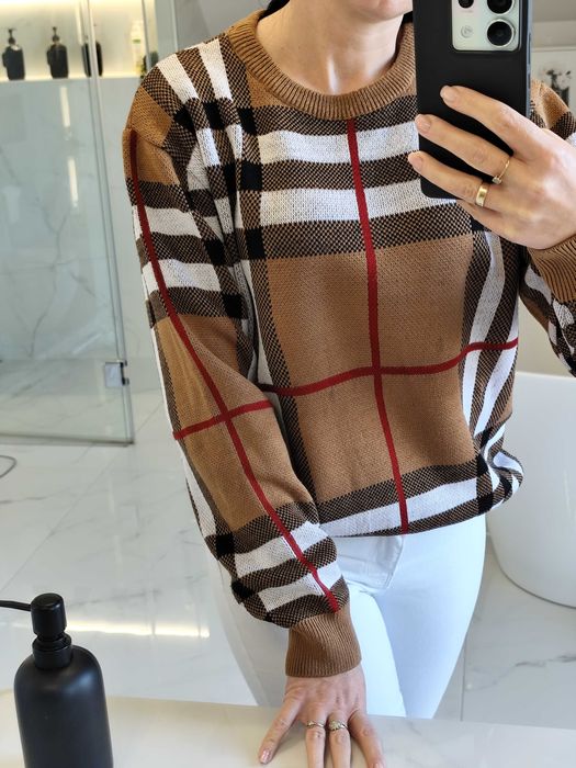Sweter krata Burberry Rozm S