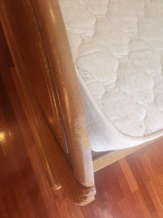 Mobília de quarto completa carvalho e mármore