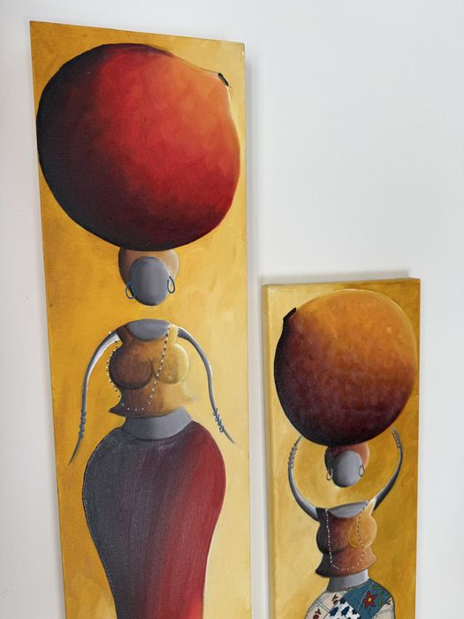 Quadros Originais Assinados – Márcio Bahia (Conjunto de 2)