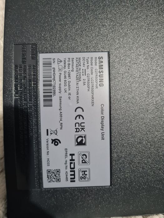 Monitor Samsung 27 / C27R500FHR