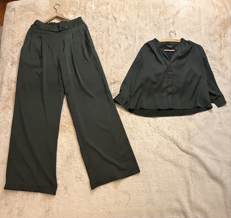 Ciemnozielony elegancki komplet Emma Willis Collection Next 40