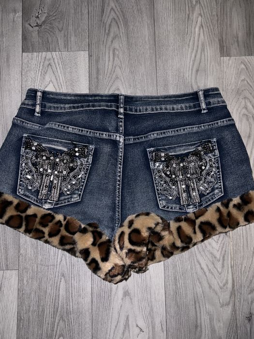 шорти джисові з стразами
