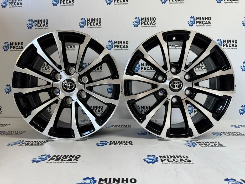 Jantes Look Toyota Hilux em 17 (6x139.7) Preto e Polido