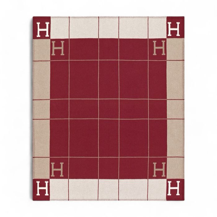 Плед Hermes Throw красный