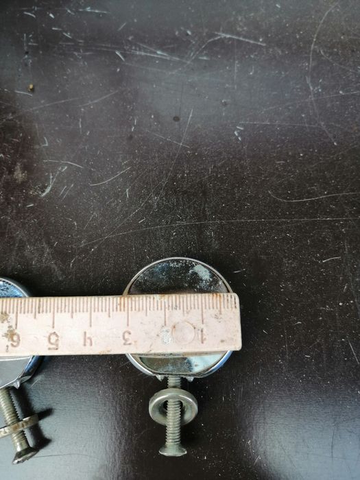 Uchwyty niklowane do mebli PRL