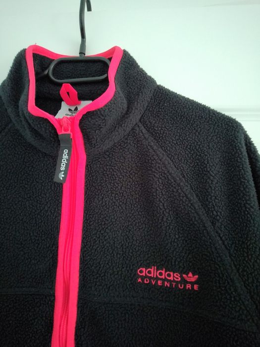 Adidas Adventure Polar Fleece Zip-Through bluza polarowa wiosenna boxy