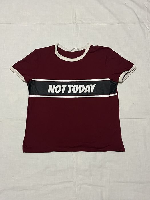 Бордова футболка Not Today