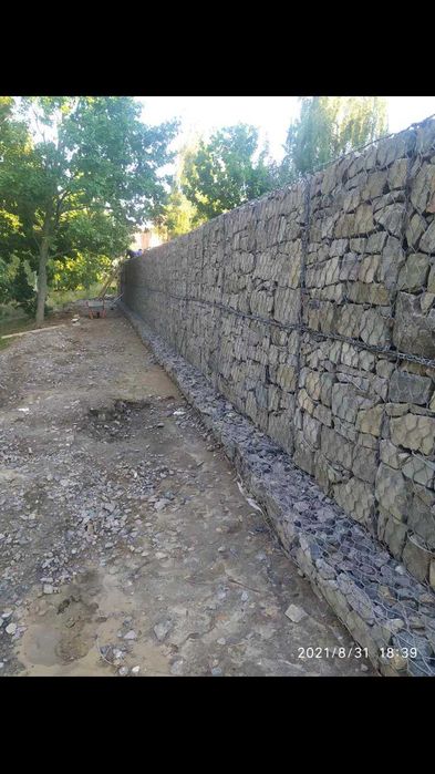 Габион Габіон плетений Сітка габіонна будівельна з доставкою виробник