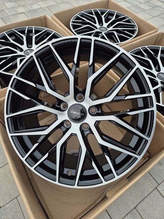 #RS4 Alufelgi R18 5x108 OMODA JAECOO Nowe Czarne TPMS śruby