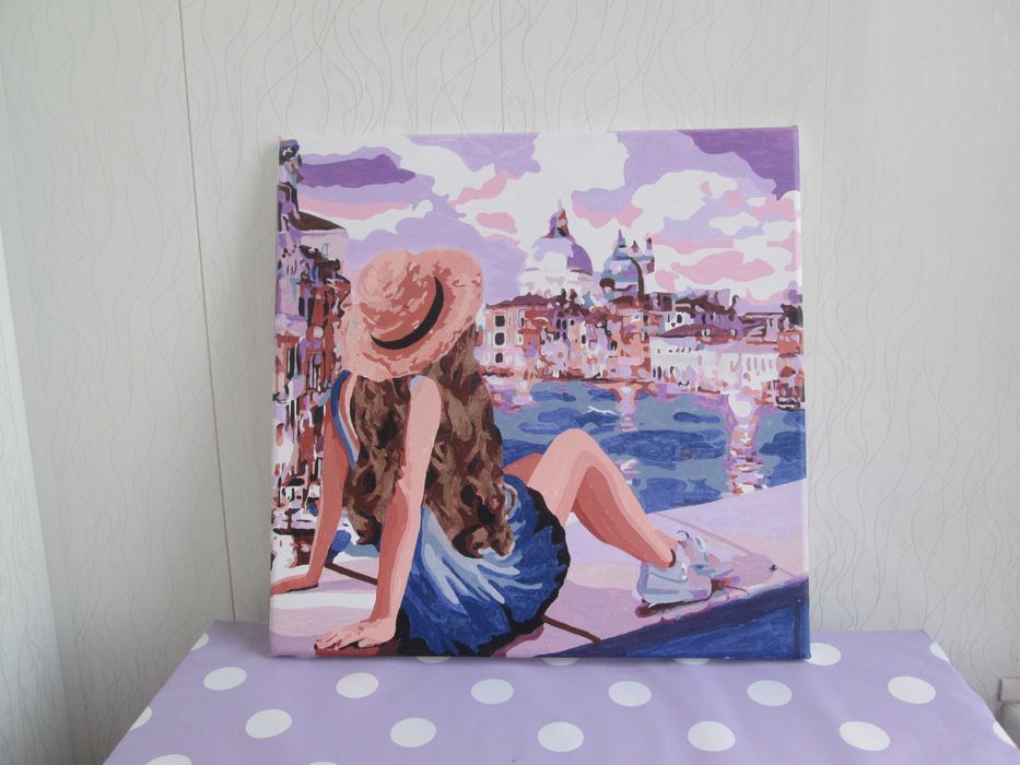 Готовая картина по номерам 40х50см.