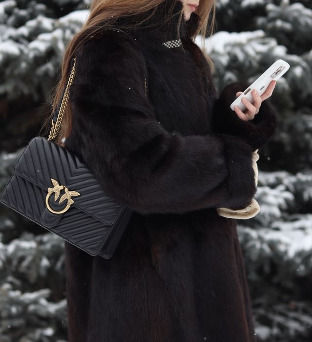 Норкова шуба Saga mink