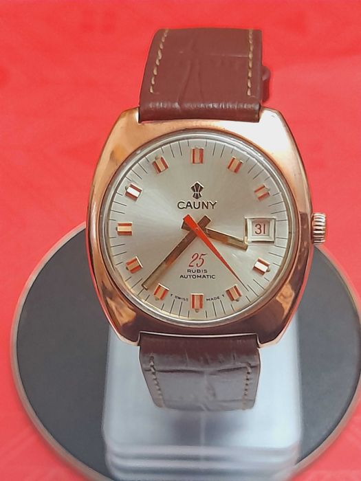 Relógio Vintage CAUNY 25 Rubis Automatic