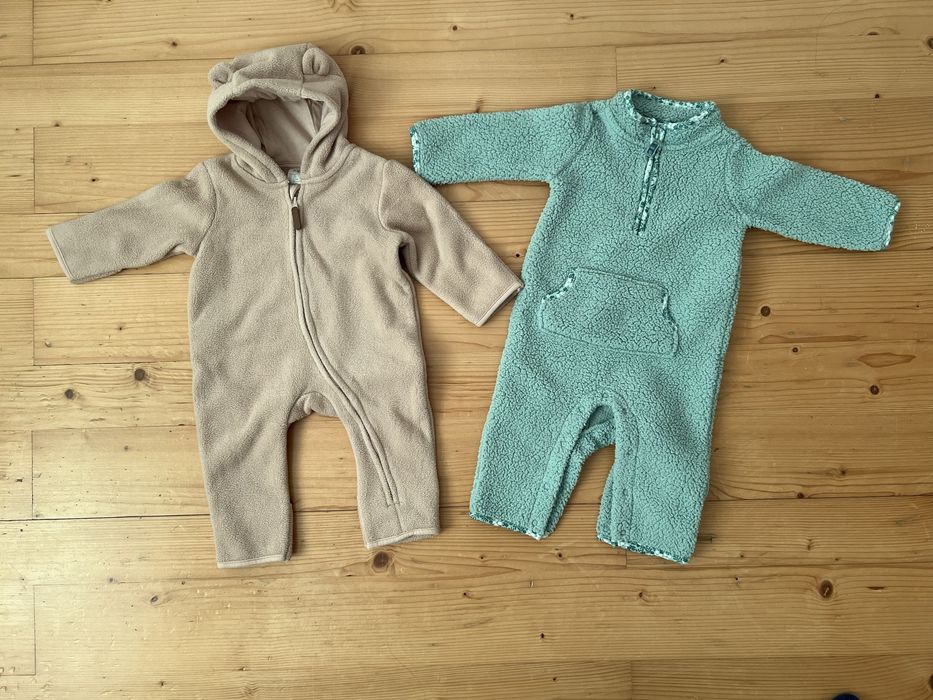 Флісові комбінезони 62-74 h&m, carter’s