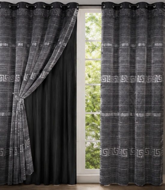 Cortinados duplo padrao versace
