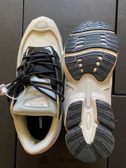 Кросівки Adidas x Raf Simons Ozweego 3 Cream White • Раф Сімонс (білі) Топ Якість