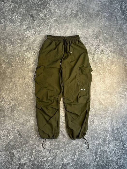 GORETEX НА УТЯЖКАХ штани карго зеленые штаны зелені парашути М Л M L