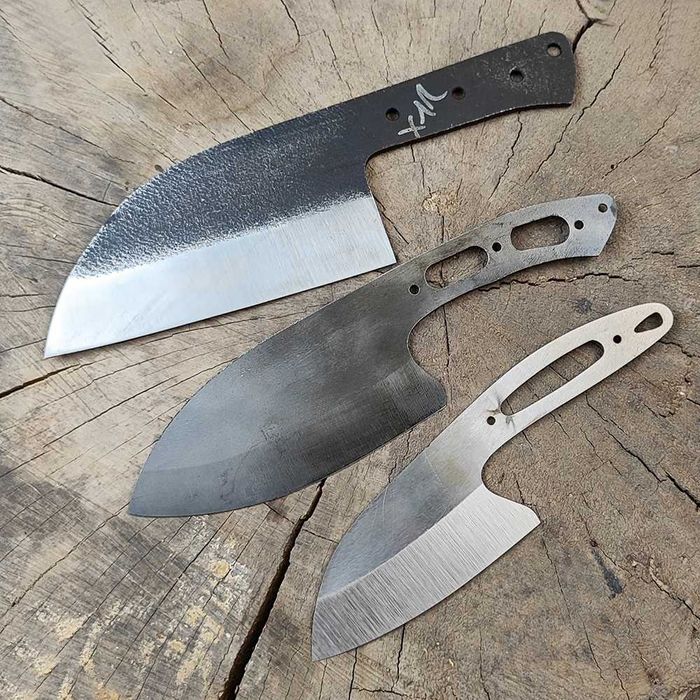 Клинки для сербского ножа, закалка, слесарка.