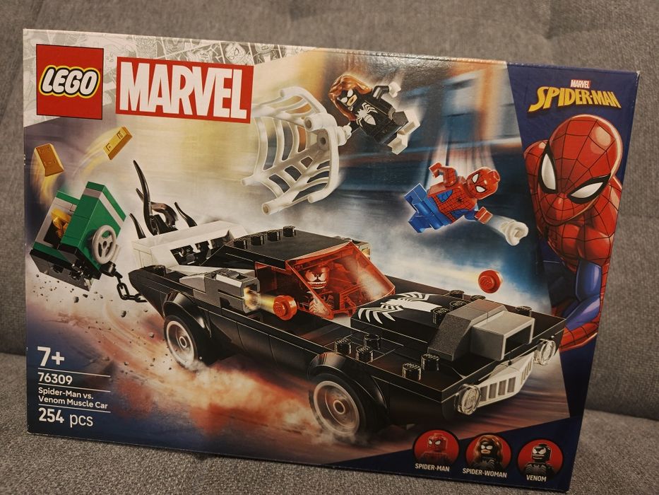 LEGO klocki Marvel 76309 Spider-Man vs. Venom Muscle Car 254 elementy