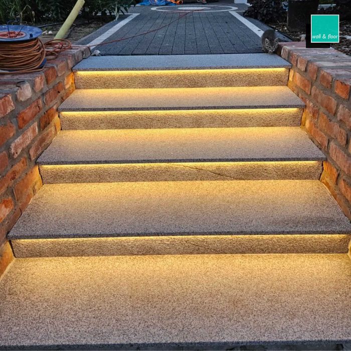 Schody granit Stopnica Podstopnica G603 Bianco Cristal Stopnie do domu