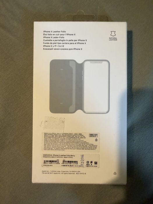 Skórzane Apple Folio iPhone X ORYGINAŁ/NOWE