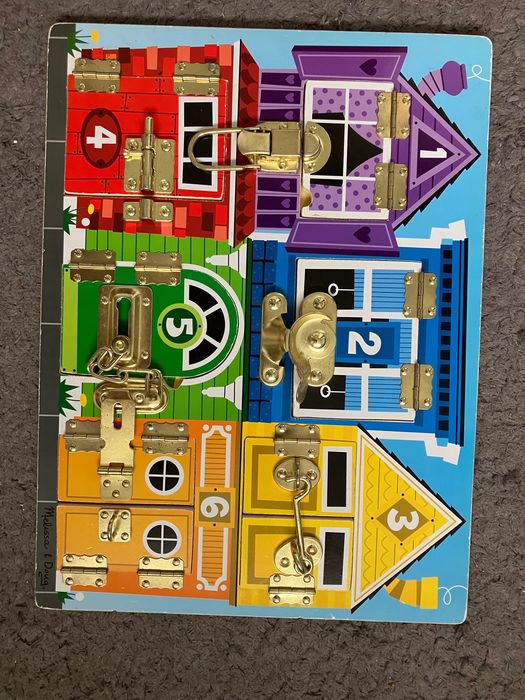Melissa & Doug Zabawka Manualna Zatrzaski Tablica manipulacyjna