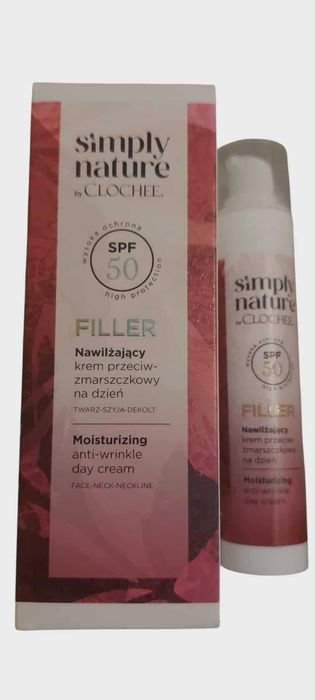 Clochee Nawilżający krem  przeciwzmarszczkowy SPF 50 Simply Nature