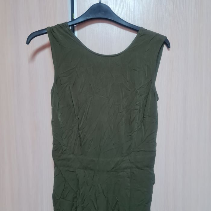 Warehouse Kombinezon długi zielony khaki na ramiączkach r. S z kieszen