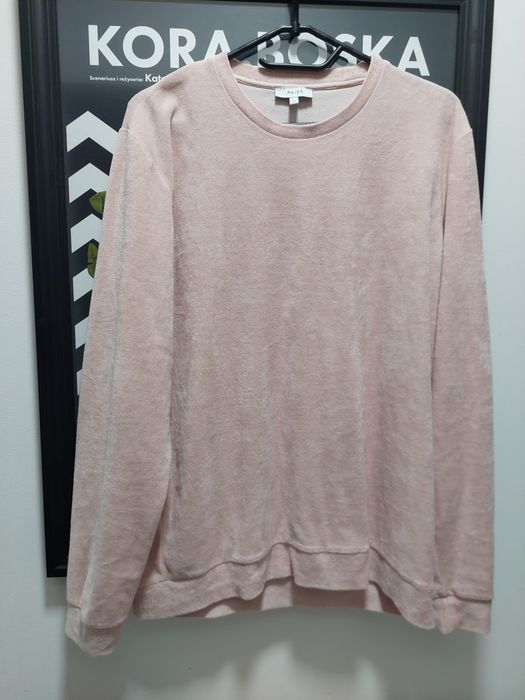 Polarowa/welurowa delikatna bluza  80% bawełna