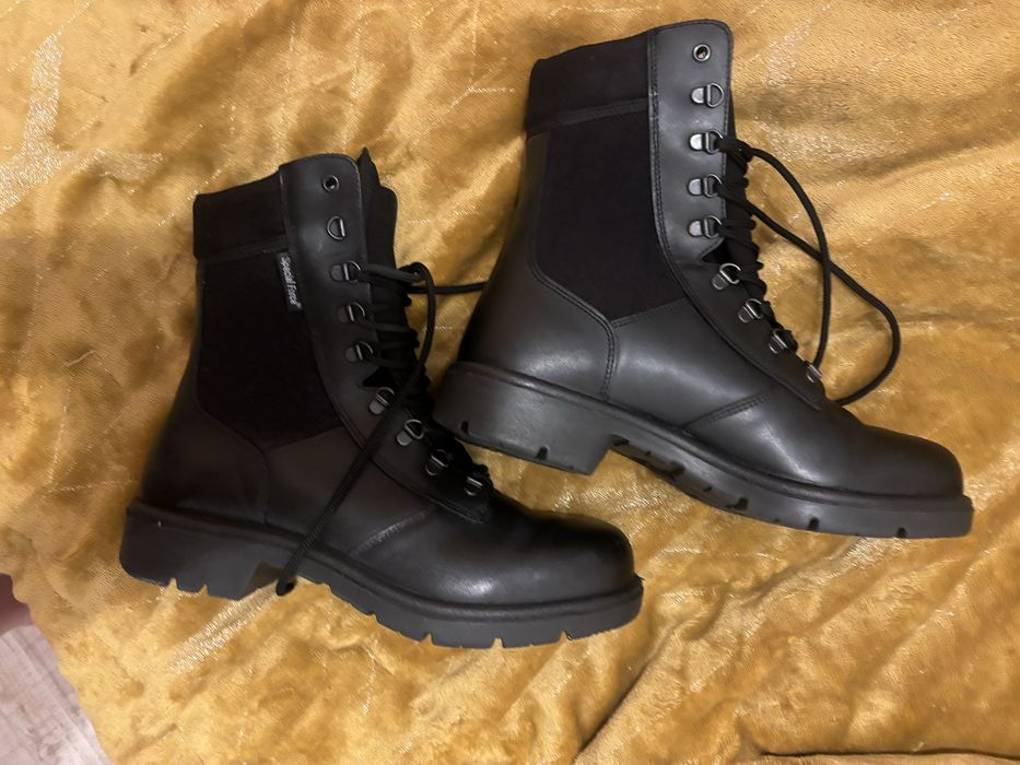 Bota special force couro tecido novas