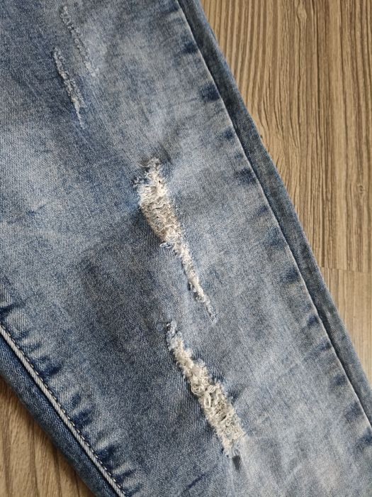 Spodnie jeansowe, jeansy z przetarciami Goodies