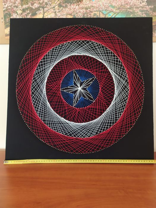 Tarcza Kapitana Ameryki Marvel Stringart