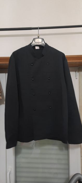 Jaleca preta tamanho L