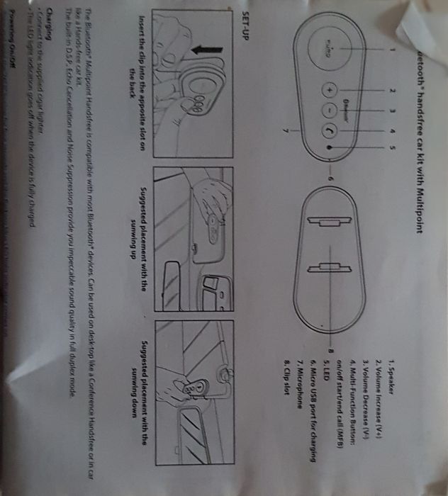 Kit mãos livres - Puro B800v3