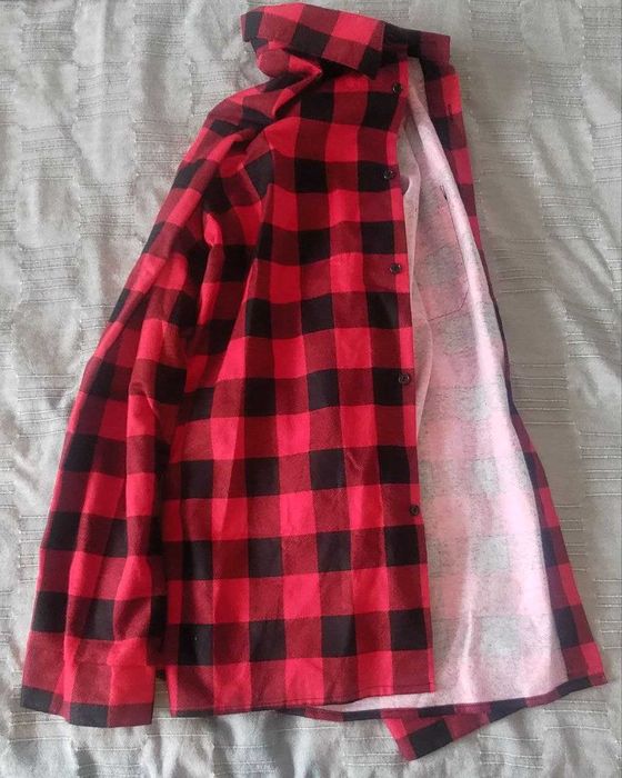 Ciepła koszula w kratkę nowa r. L