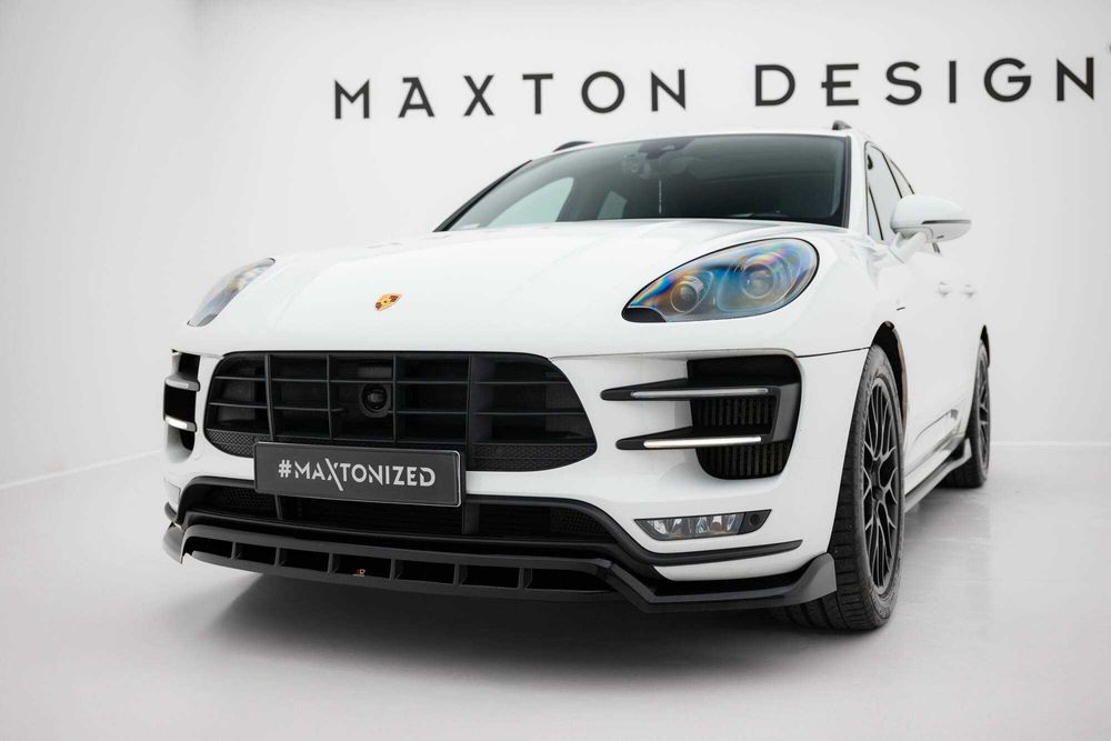 Сплитер Porsche Macan Turbo (14-18) тюнинг обвес губа юбка