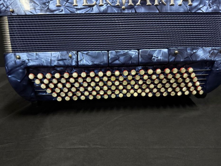 Acordeão de botões Piermaria 4 voz 120 Baixos