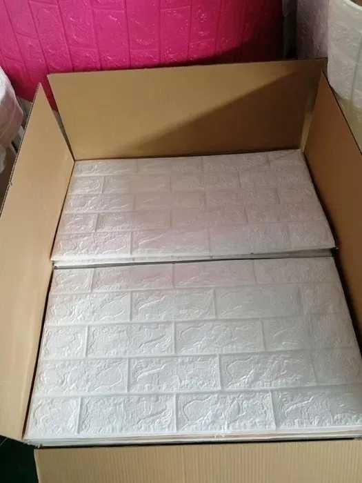 ОПТ ціни 3D Панелі самоклейка якісні Белый кирпич 3Д панели Обои