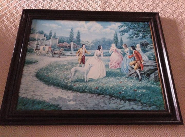 Quadros pintados 3 unid. 45x35cm