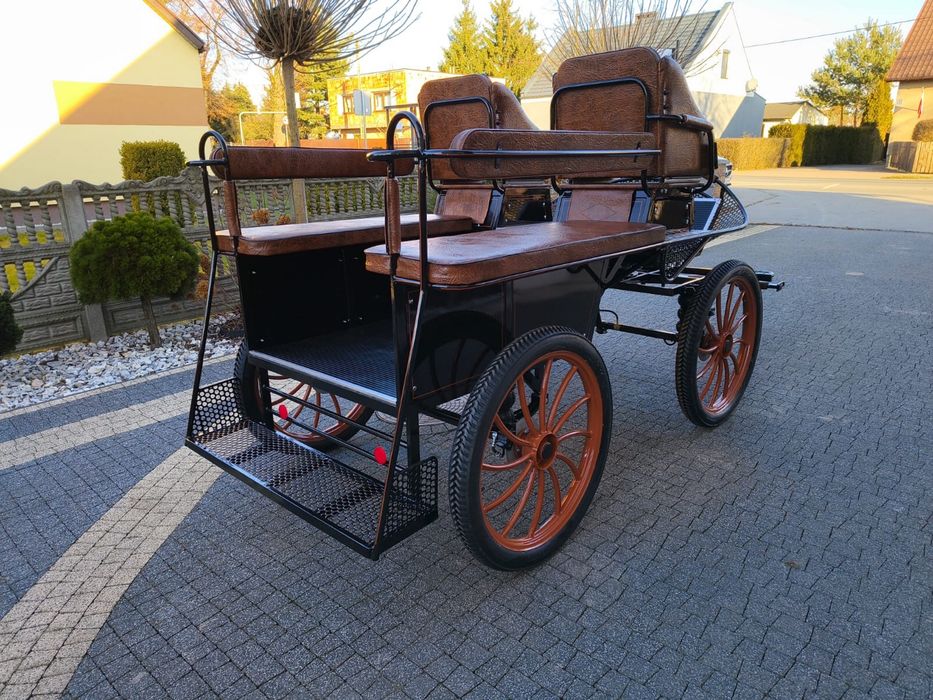 Bryczka konna wagonetka treningowa