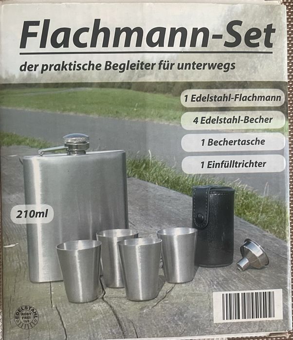 Фляжка дорожная для алкоголя