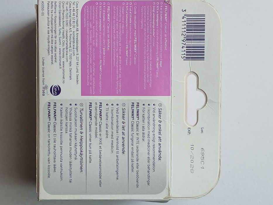 Feliway classic wklady 3x48ml*feromony *nowe*oryginal*