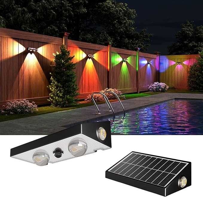 Lampy Solarne JACKYLED RGBCW- 3 Kierunkowe Na Zewnątrz LED 6szt